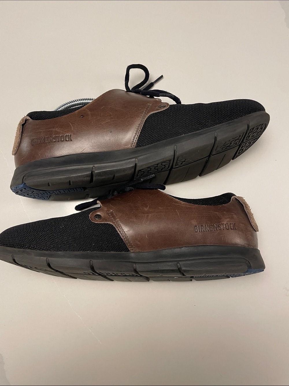 Birkenstock Minot Black Canvas with Brown Leather size 40